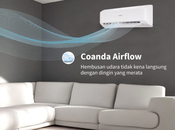 Sharp AC Split Standard AH-09BEY 1 PK (760 Watt) R32 - Image 3