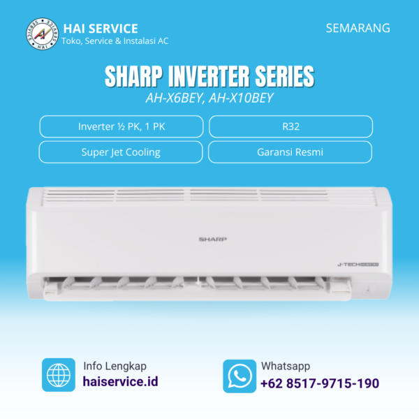 Sharp AC Split Inverter AH-X6BEY 1/2 PK