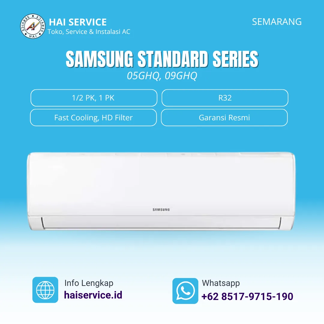 Jual AC Samsung 1/2 PK Standard Split R32 Semarang