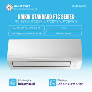 Jual AC Daikin Thailand di Semarang siap pasang dan kirim FTC Series