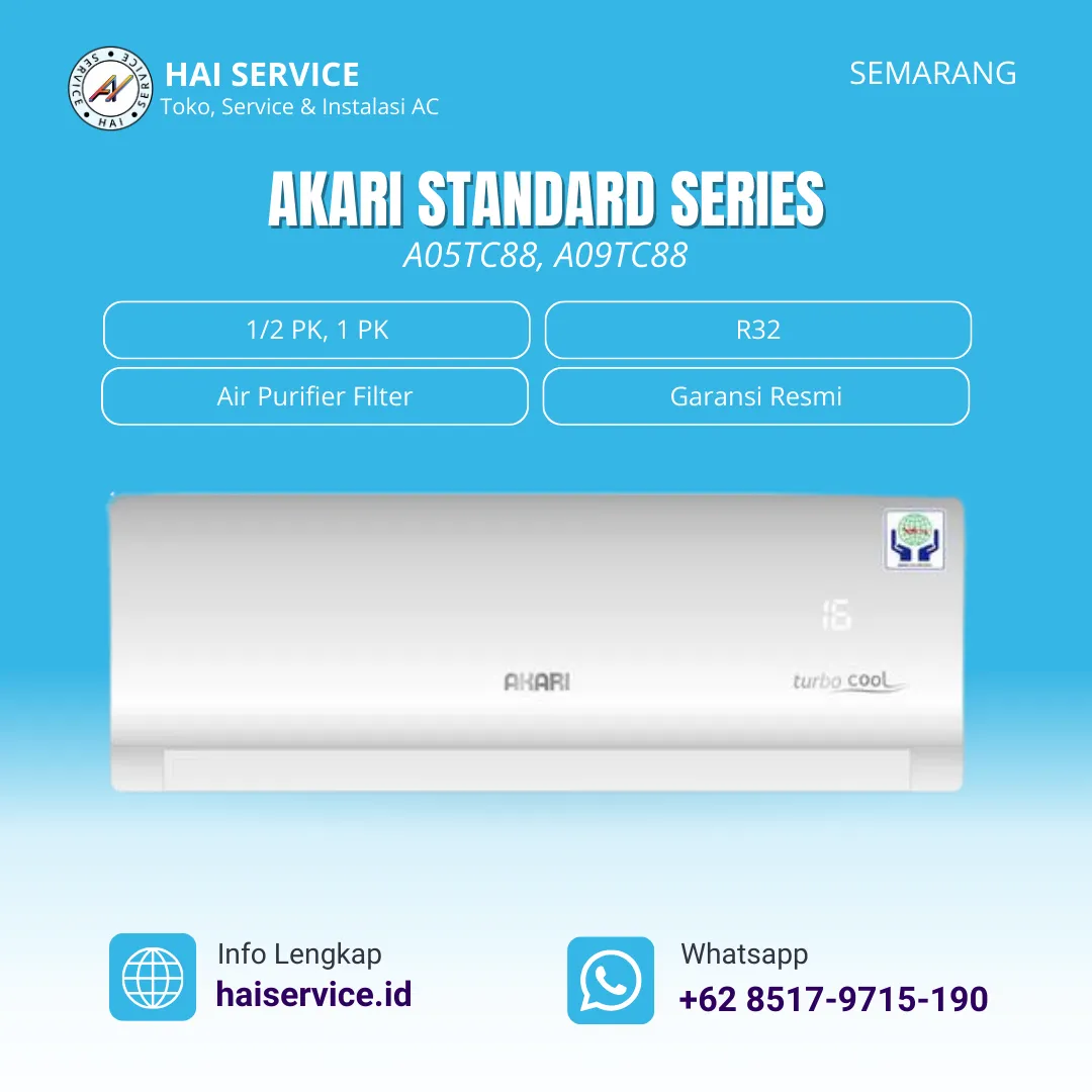 AKARI AC Split Standard 05TC88 1/2 PK (400 Watt)