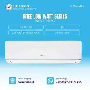 Gree AC Split Low Watt 09C3ES 1 PK (690 Watt)