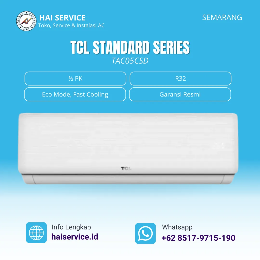 TCL AC Split Standard Low Watt 1/2 PK TAC-05CSD