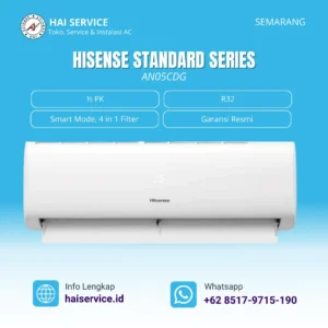 Hisense AC Split Standard 1/2 PK AN05CDG (393 Watt)