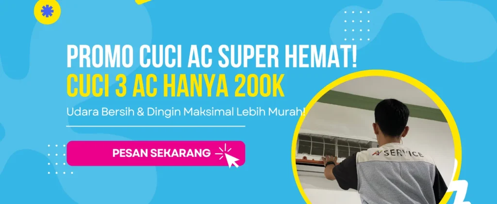 Promo cuci 3 AC hanya 200 ribu Semarang